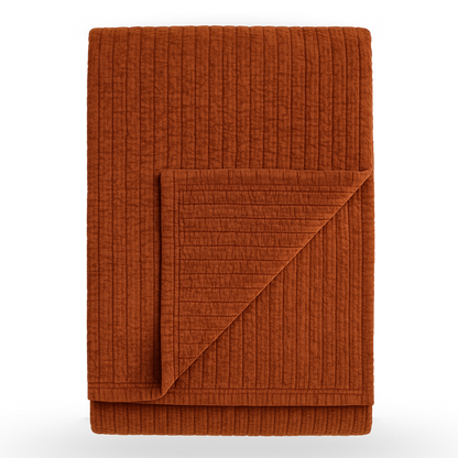 Bari Quilt Collection in Terracotta
