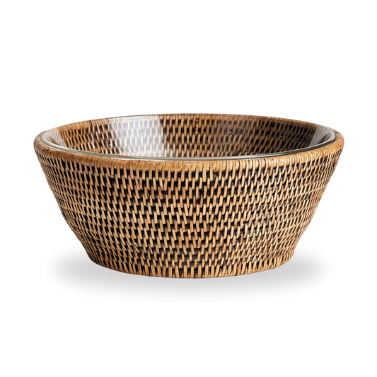 Burma Rattan Serving Bowl