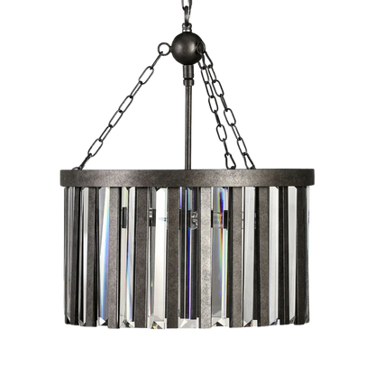 Olympia Iron Round Chandelier