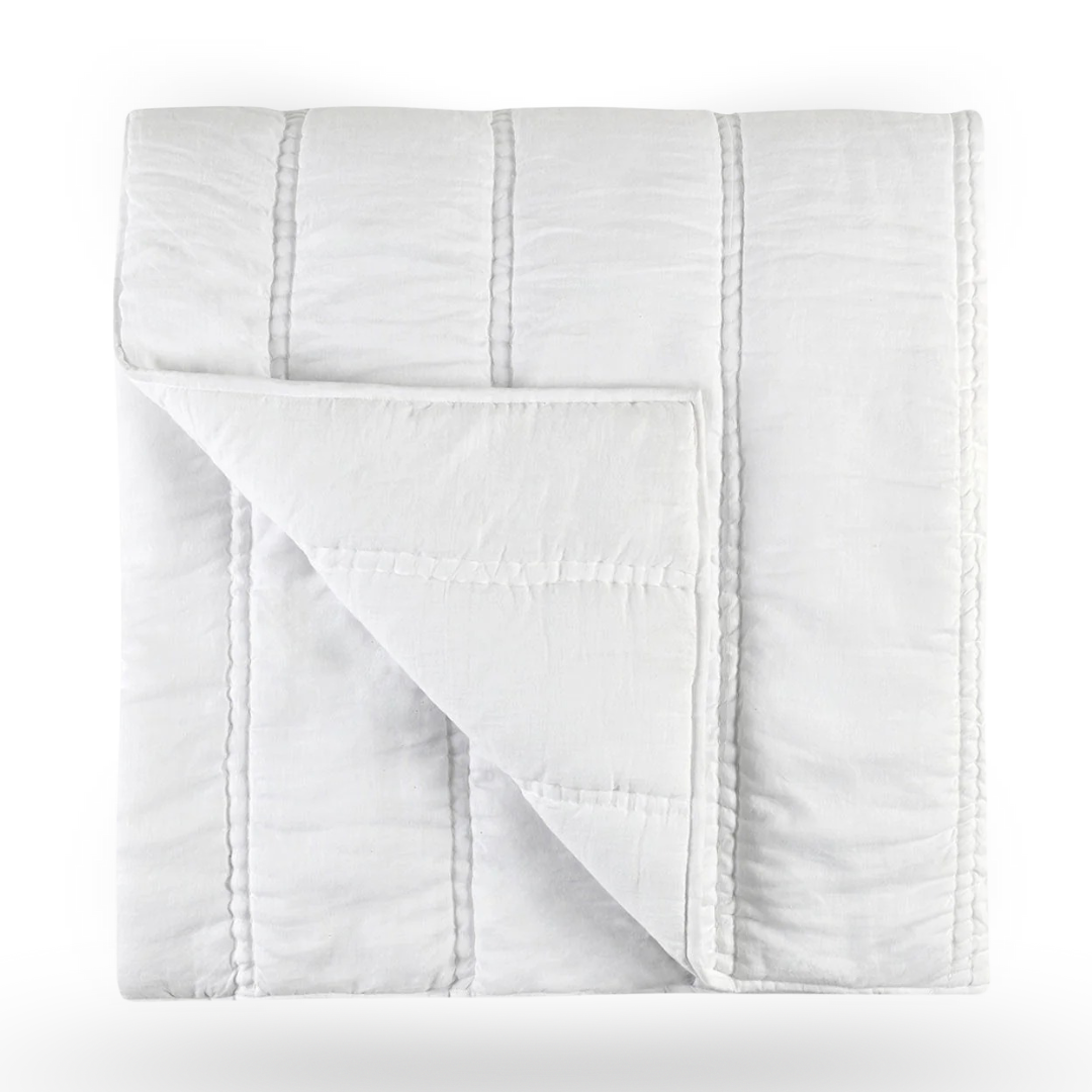 Rowen Quilt Collection in Ivory