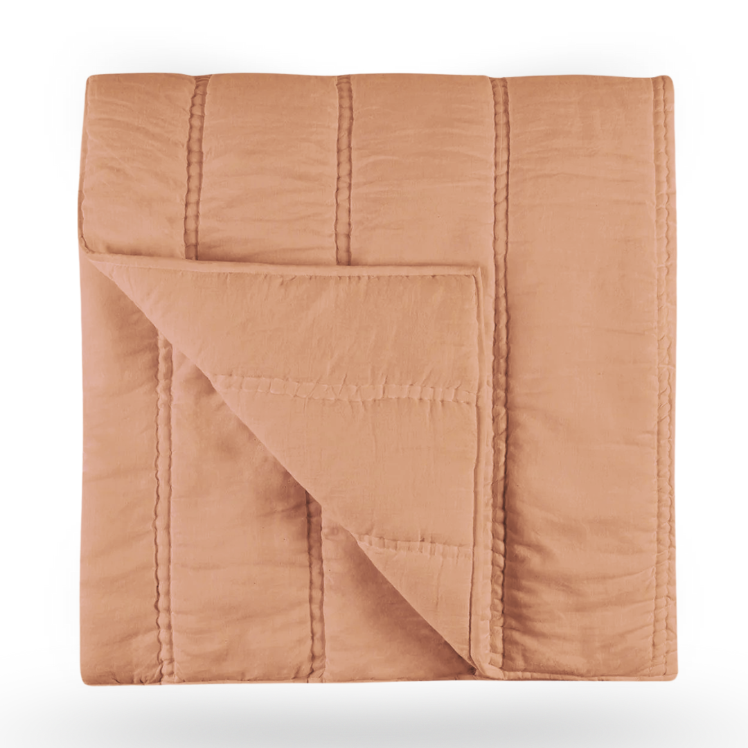 Rowen Quilt Collection in Clay