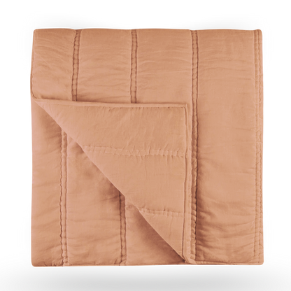 Rowen Quilt Collection in Clay