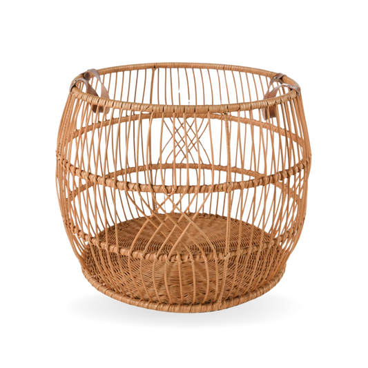 Rattan Iron Basket