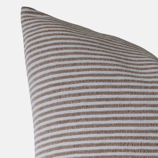 Designer "Wales" Woven Stripe Pillow Cover