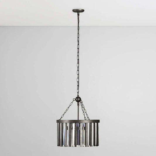 Olympia Iron Round Chandelier