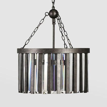 Olympia Iron Round Chandelier