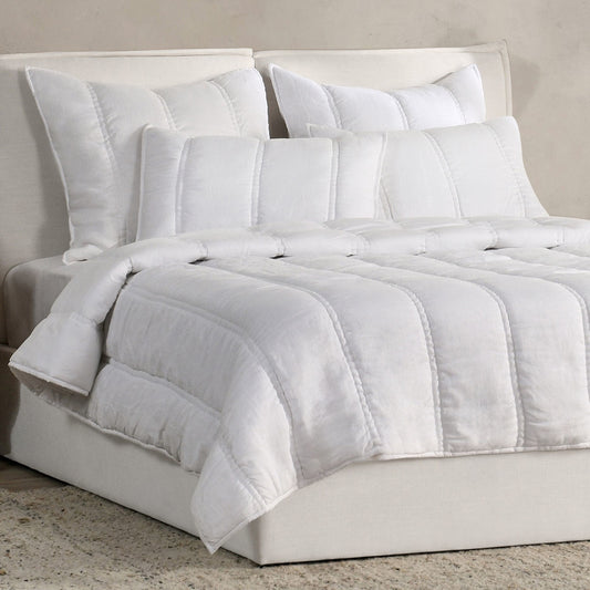 Rowen Quilt Collection in Ivory