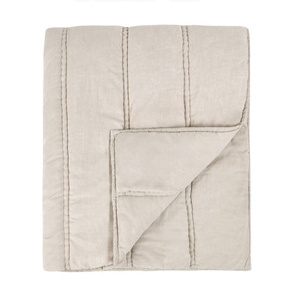 Rowen Quilt Collection in Taupe