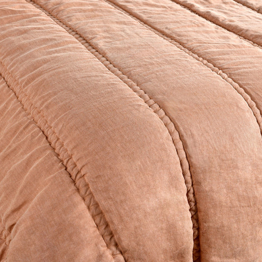 Rowen Quilt Collection in Clay