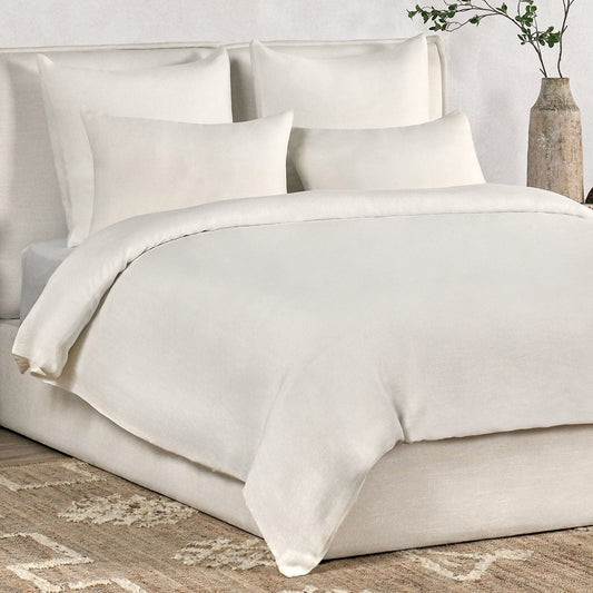 Paloma Hemp Duvet Collection in Ivory