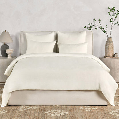 Paloma Hemp Duvet Collection in Ivory