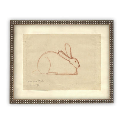 Vintage Framed Canvas Art #A-142