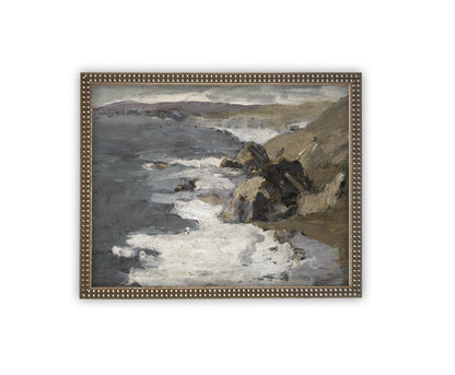 Vintage Framed Coastline Seascape